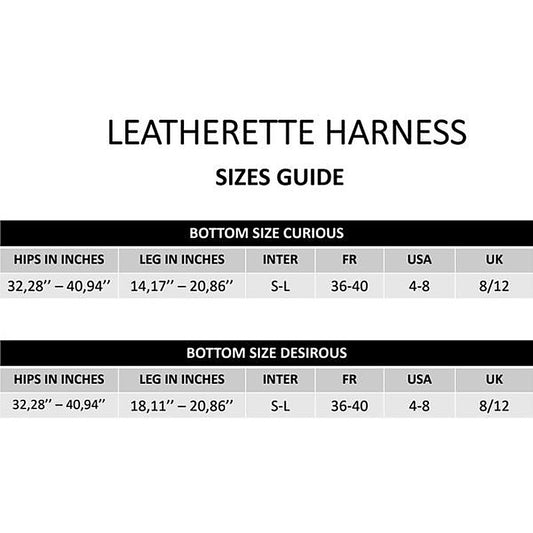 Adjustable Leatherette Harness by Strap-On-Me - Strap On Sextoys