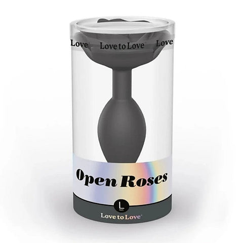 Love To Love Open Roses Flexible Silicone Butt Plug Ergonomic Design - Butt Plugs