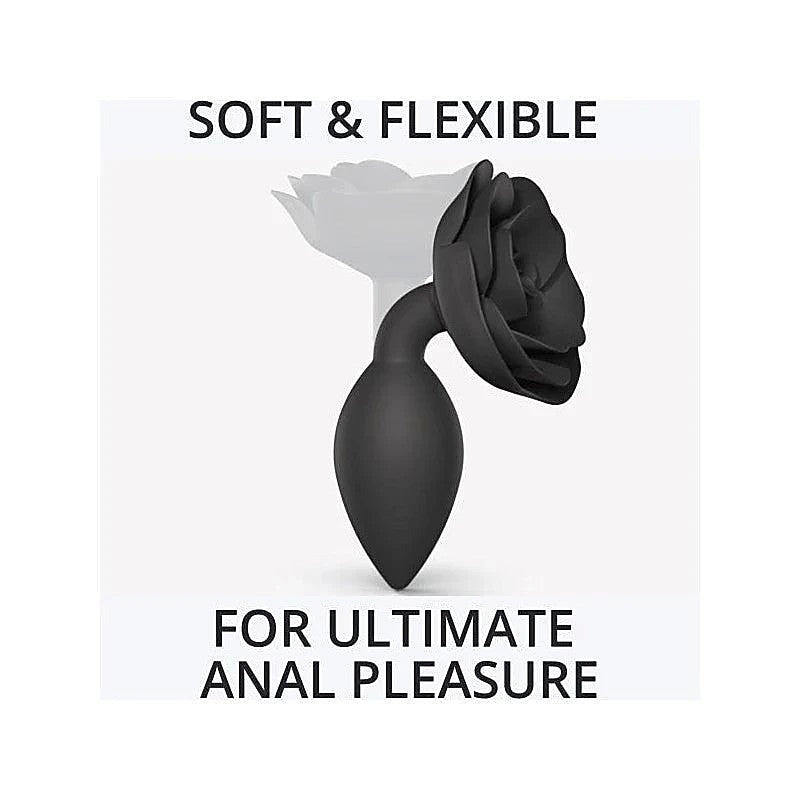 Love To Love Open Roses Flexible Silicone Butt Plug Ergonomic Design - Butt Plugs