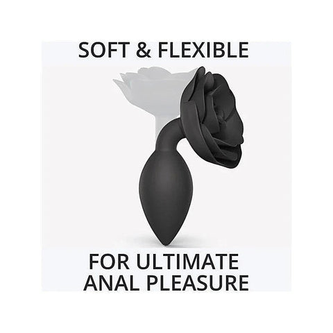 Love To Love Open Roses Flexible Silicone Butt Plug Ergonomic Design - Butt Plugs