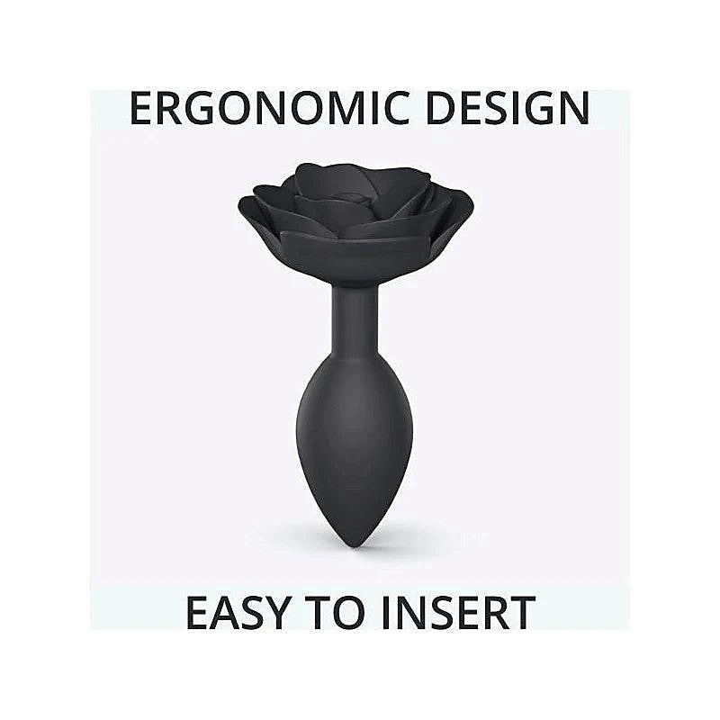 Love To Love Open Roses Flexible Silicone Butt Plug Ergonomic Design - Butt Plugs