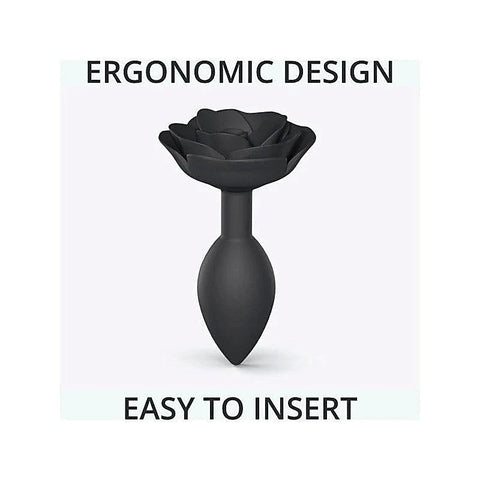 Love To Love Open Roses Flexible Silicone Butt Plug Ergonomic Design - Butt Plugs