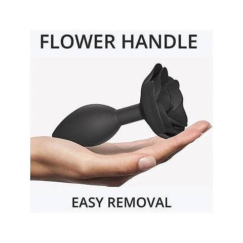 Love To Love Open Roses Flexible Silicone Butt Plug Ergonomic Design - Butt Plugs