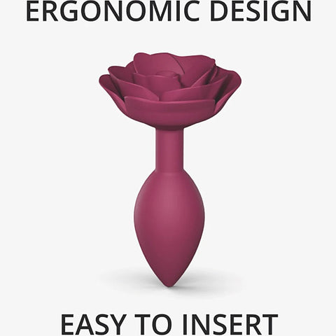 Love To Love Open Roses Flexible Silicone Butt Plug Ergonomic Design - Butt Plugs