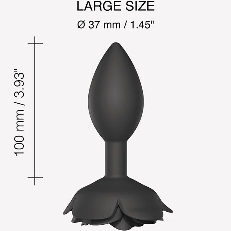 Love To Love Open Roses Flexible Silicone Butt Plug Ergonomic Design - Butt Plugs
