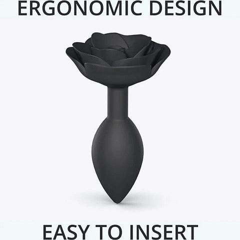 Love To Love Open Roses Flexible Silicone Butt Plug Ergonomic Design - Butt Plugs