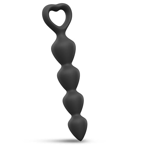 Love To Love Bing Bang Graduated Silicone Anal Beads with Ring Handle - Anal Beads and Balls