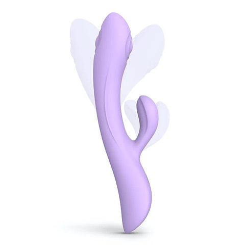 LOVE TO LOVE Bunny and Clyde Rabbit Vibrator with Dual Motor Tapping Technology - Rabbit Vibrators