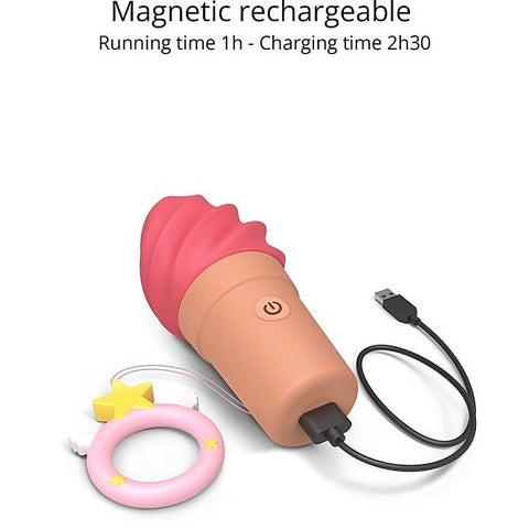 LOVE TO LOVE Candice Vibrating Ice Cream & Holder 10 Vibration Modes - Bullet Vibrators