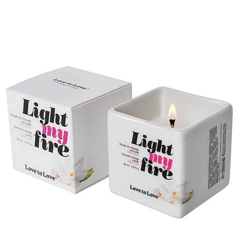 Love To Love Light My Fire Fragrant Candles Massage Oil Transformation - Bath and Intimate Fragrances