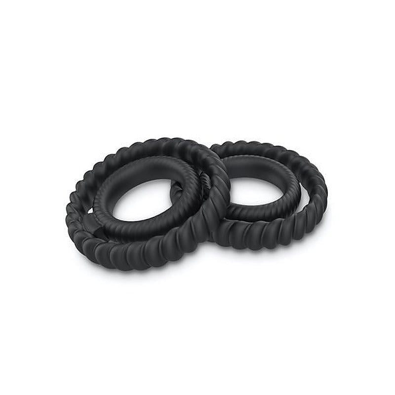 Dual Stimulation Silicone Cock Ring by Marc Dorcel Toys - Stretchy Cock Rings