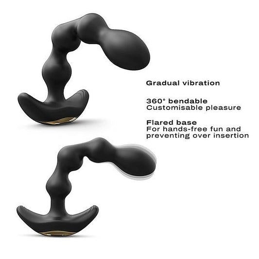 Flexible Vibrating Anal Pleasure Beads by Marc Dorcel Toys - Anal Beads and Balls