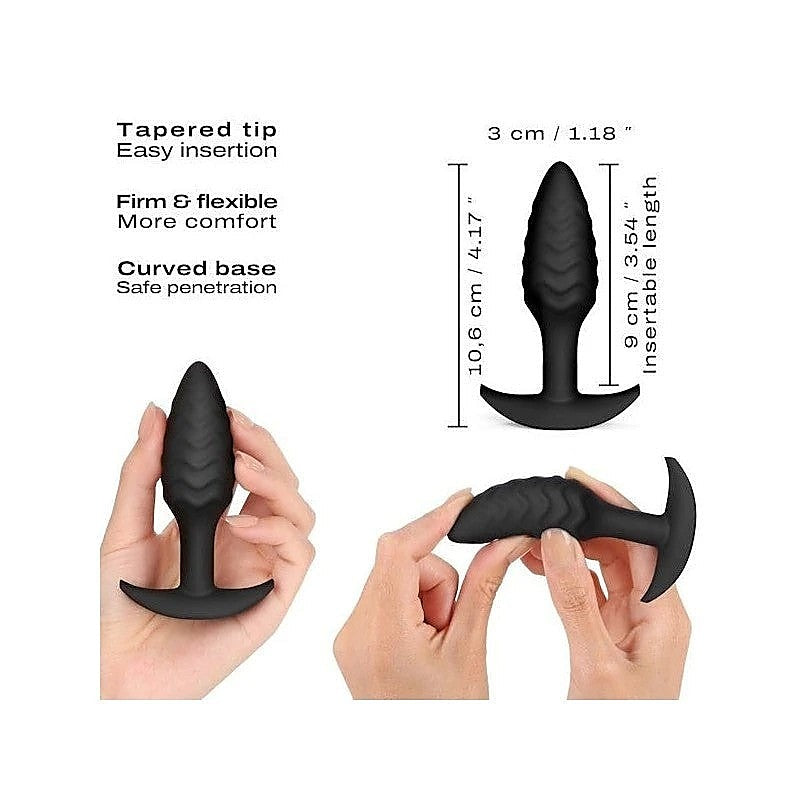 Textured Trigger Pleasure Waves Anal Plug - Butt Plugs
