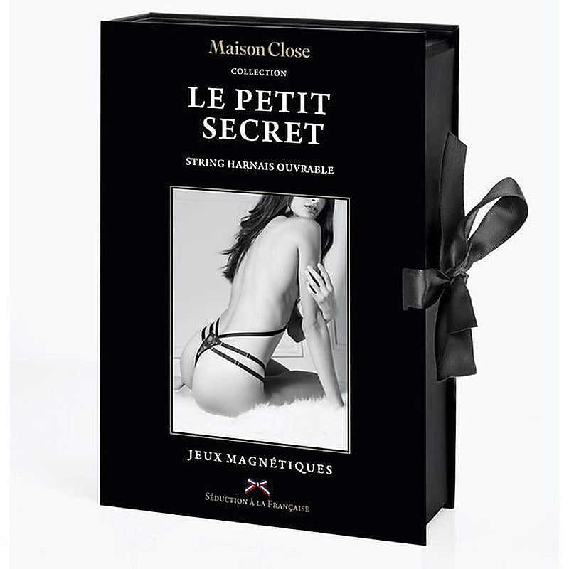 Lace Thong With Harness Gift Box by Maison Close - Her Fetish