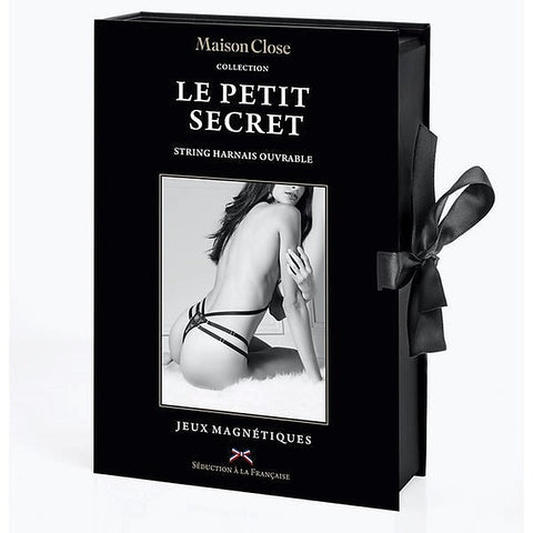 Lace Thong With Harness Gift Box by Maison Close - Her Fetish