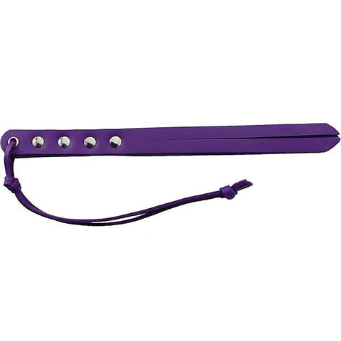 Purple Oil Tan Leather Mini Whip Swatter - Whips And Crops