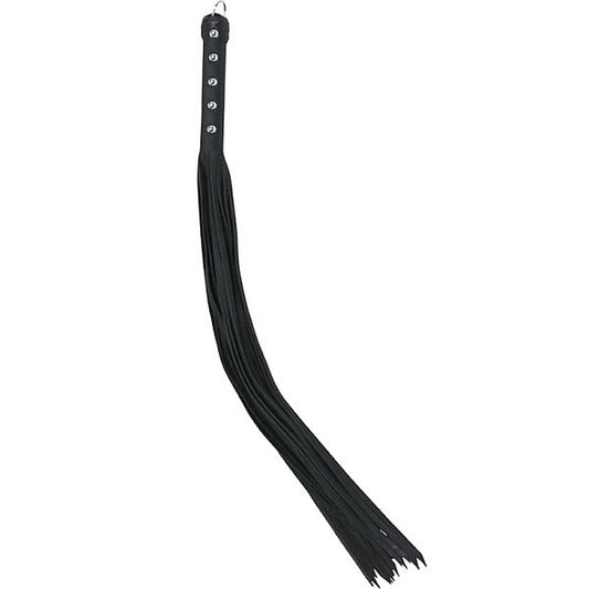 Black Leather 30-Inch Strap Flogger - Whips And Crops