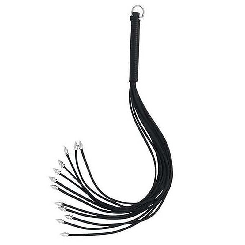 Thong Whip With Spiked Metal Ends by Spartacus Enterprises - Whips And Crops