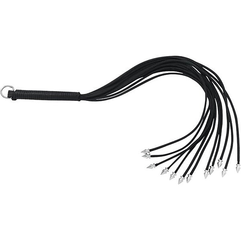 Thong Whip With Spiked Metal Ends by Spartacus Enterprises - Whips And Crops