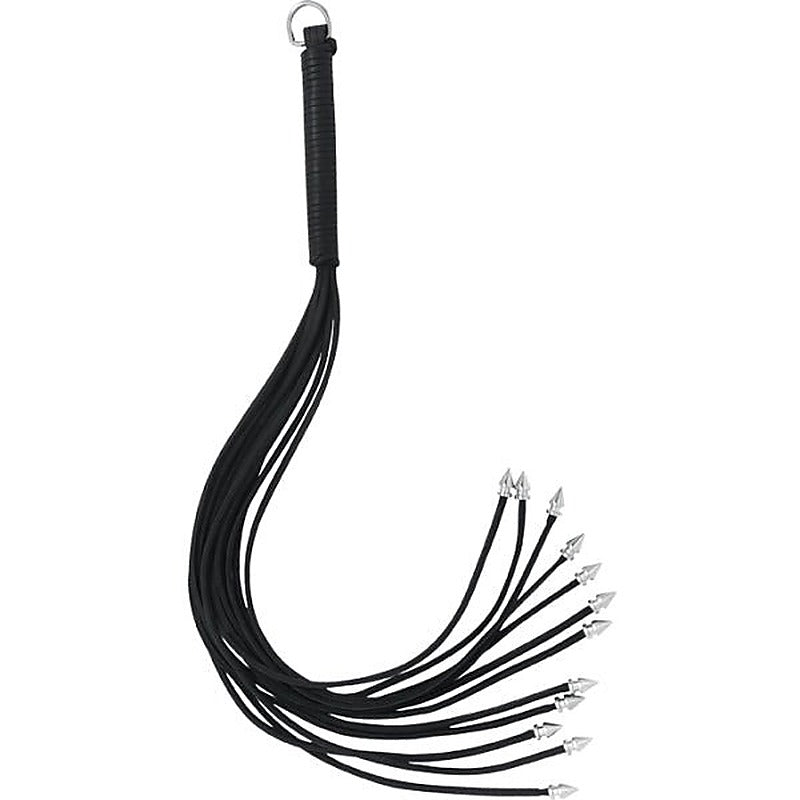 Thong Whip With Spiked Metal Ends by Spartacus Enterprises - Whips And Crops