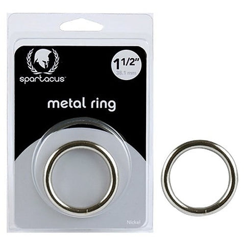 Nickel Plated Pleasure Cock Ring by Spartacus Enterprises - Steel Cock Rings