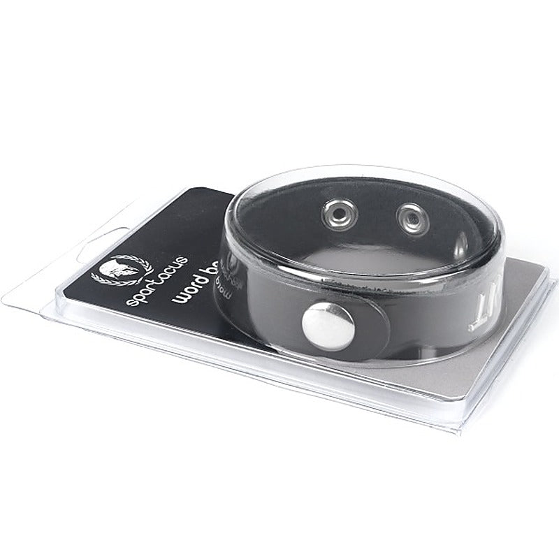 Spartacus Leather BDSM Wordband Collar - Collars and Leads