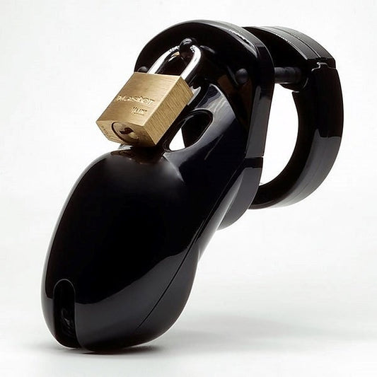 CB 3000 Black Polycarbonate Male Chastity Cock Cage Kit - Male Chastity