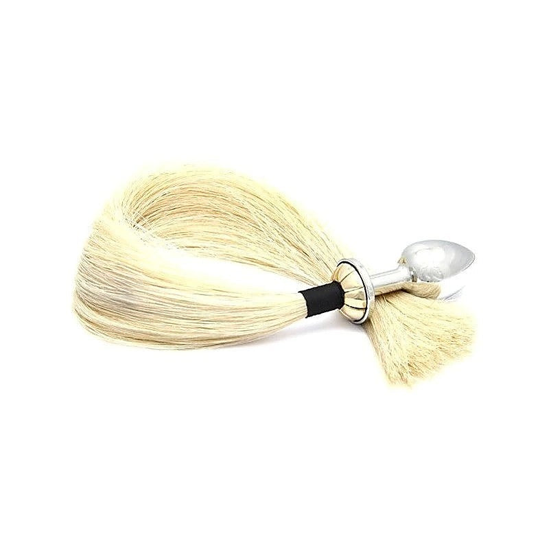 Luxurious Tailbud Blonde Horsetail Anal Pleasure Plug - Butt Plugs