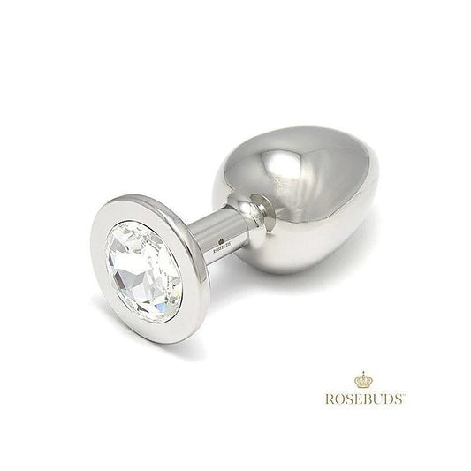 Luxe Stainless Steel XL Jeweled Anal Plug - Butt Plugs