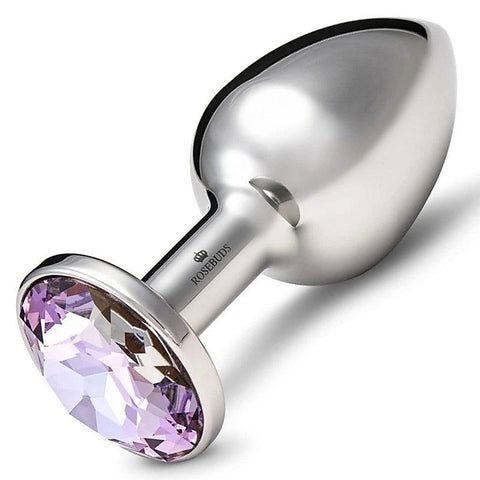 Luxe Stainless Steel XL Jeweled Anal Plug - Butt Plugs