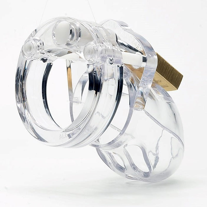 CB Mr Stubb Clear Male Chastity Cock Cage Kit - Male Chastity