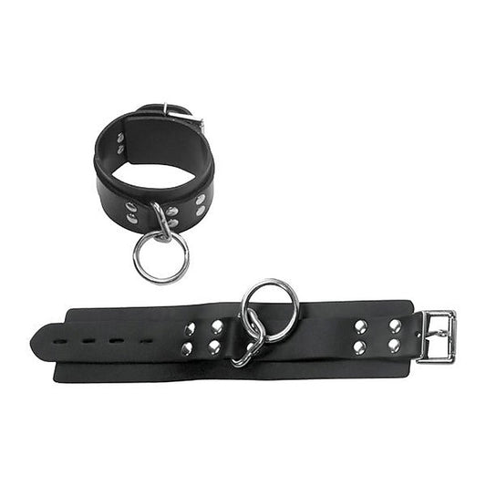 Locking Restraining Ankle Cuffs by Spartacus Enterprises - Cuffs and Restraints