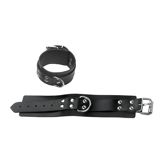 Rubberline Non-Locking BDSM Ankle Cuffs - Cuffs And Restraints
