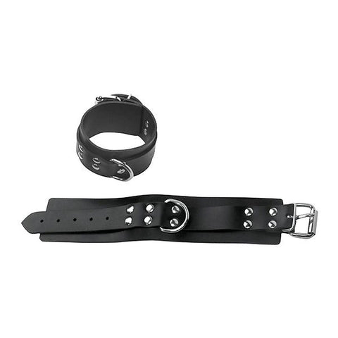 Premium Rubberline Non-Locking BDSM Ankle Cuffs - Cuffs And Restraints