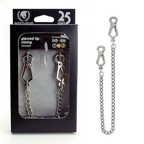 Pierced Nipple Clamps by Spartacus Enterprises - Nipple and Clit Clamps