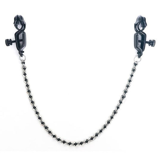 Black Beaded Clamps by Spartacus Enterprises - Nipple and Clit Clamps