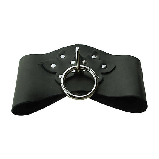 Leather Bondage Posture Collar by Spartacus - Collars and Leads