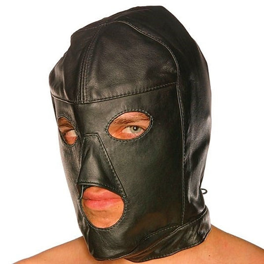 Slave Mask With Lace Up Neck by Spartacus Enterprises - Masks And Blindfolds