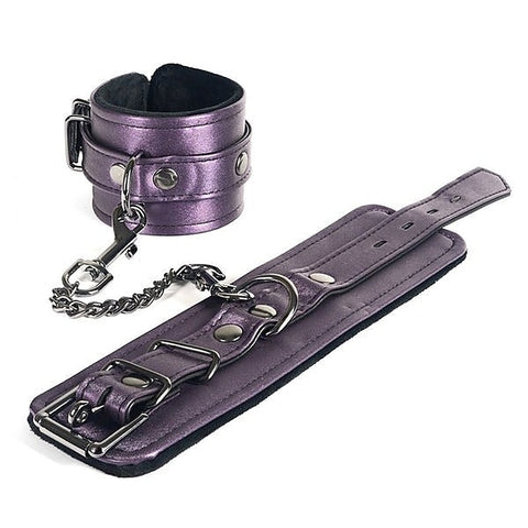 Galaxy Legend Velvety Leather Wrist Cuffs - Cuffs and Restraints