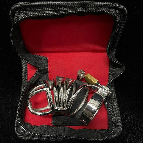 Stainless Steel Chastity Cage by Spartacus Enterprises - Male Chastity
