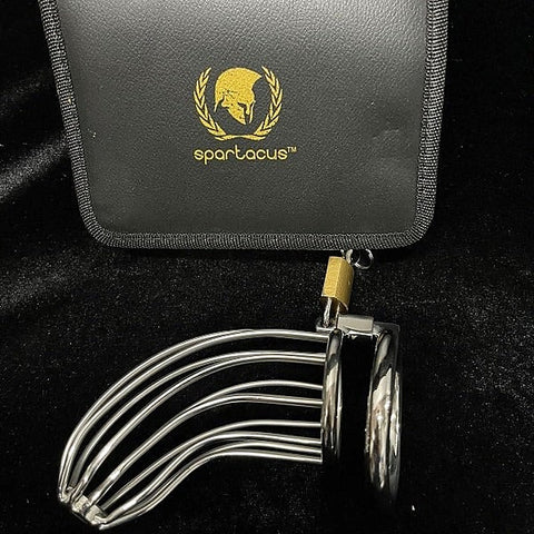 Bird Cage Stainless Steel Chastity Device by Spartacus - Male Chastity