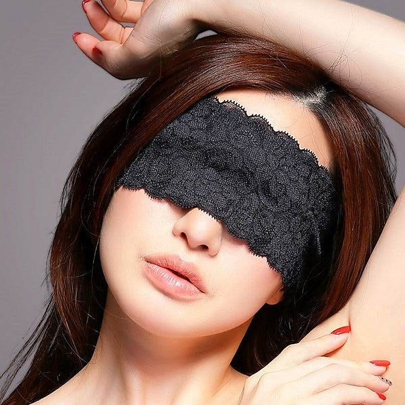 Luxurious EXECUTE Microfiber Lace Eye Mask for Intimate Indulgence - Masks And Blindfolds