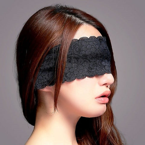 Luxurious EXECUTE Microfiber Lace Eye Mask for Intimate Indulgence - Masks And Blindfolds