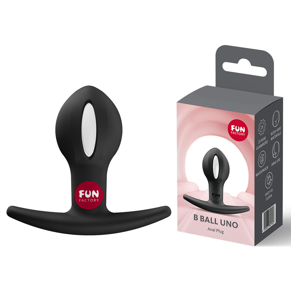 Fun Factory B BALLS UNO Weighted Kegel Ball - Black - Butt Plugs