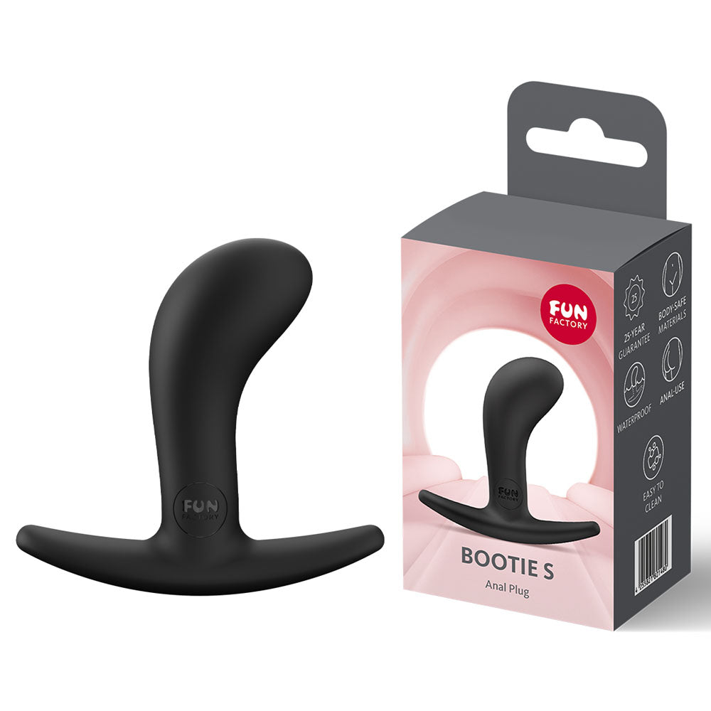 Fun Factory BOOTIE S 7.9 cm Small Butt Plug - Black - Butt Plugs