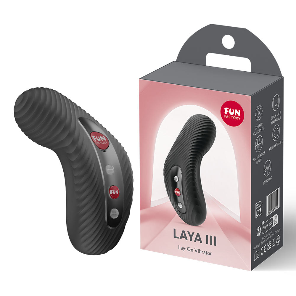 Fun Factory LAYA III Rechargeable Clitoral Stimulator - - Clit Ticklers and Pulsators