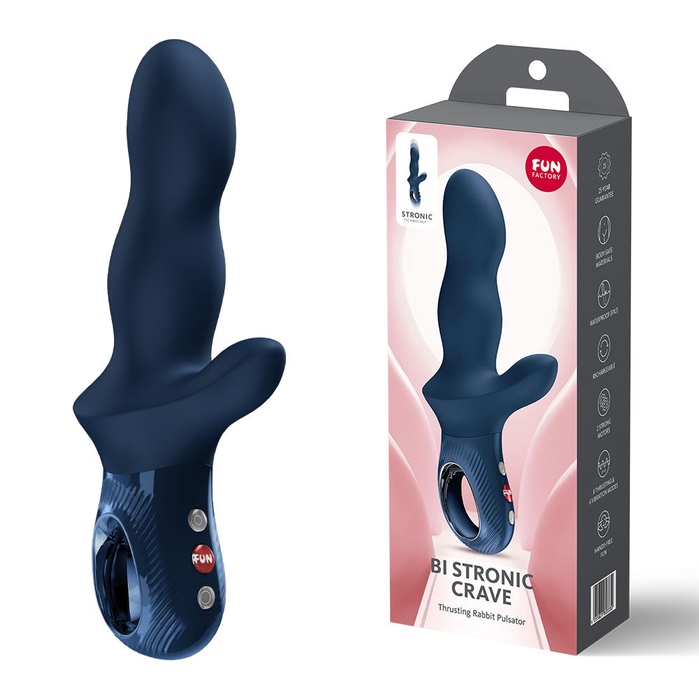 Fun Factory BI STRONIC CRAVE Thrusting Rabbit Massager - - Rabbit Vibrators