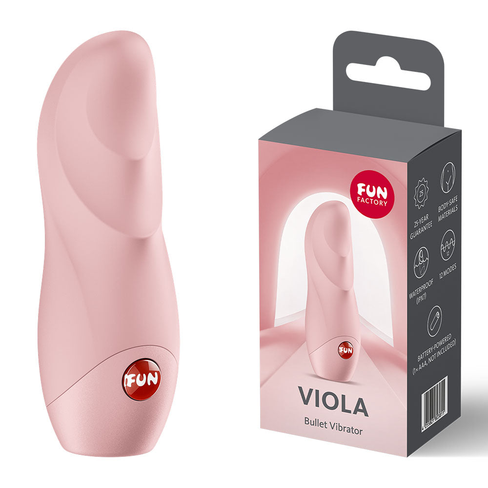 Fun Factory VIOLA Vibrating Bullet Massager - Pink - Bullet Vibrators