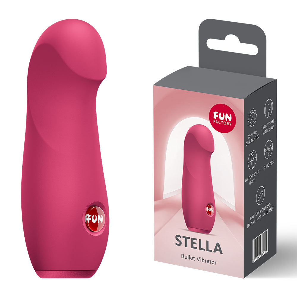 Fun Factory STELLA Silicone Vibrating Bullet Massager - - Bullet Vibrators