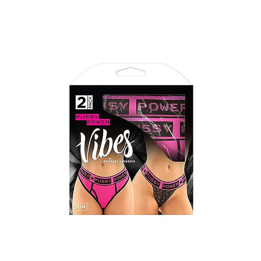 Pussy Power Brief & Thong by Fantasy Lingerie - Bras and Bra Sets